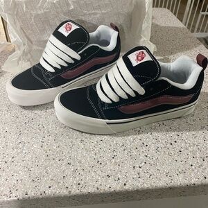 Vans Kids Black and Red Sneakers